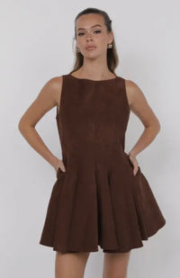 Saddle Up Suede Dress
