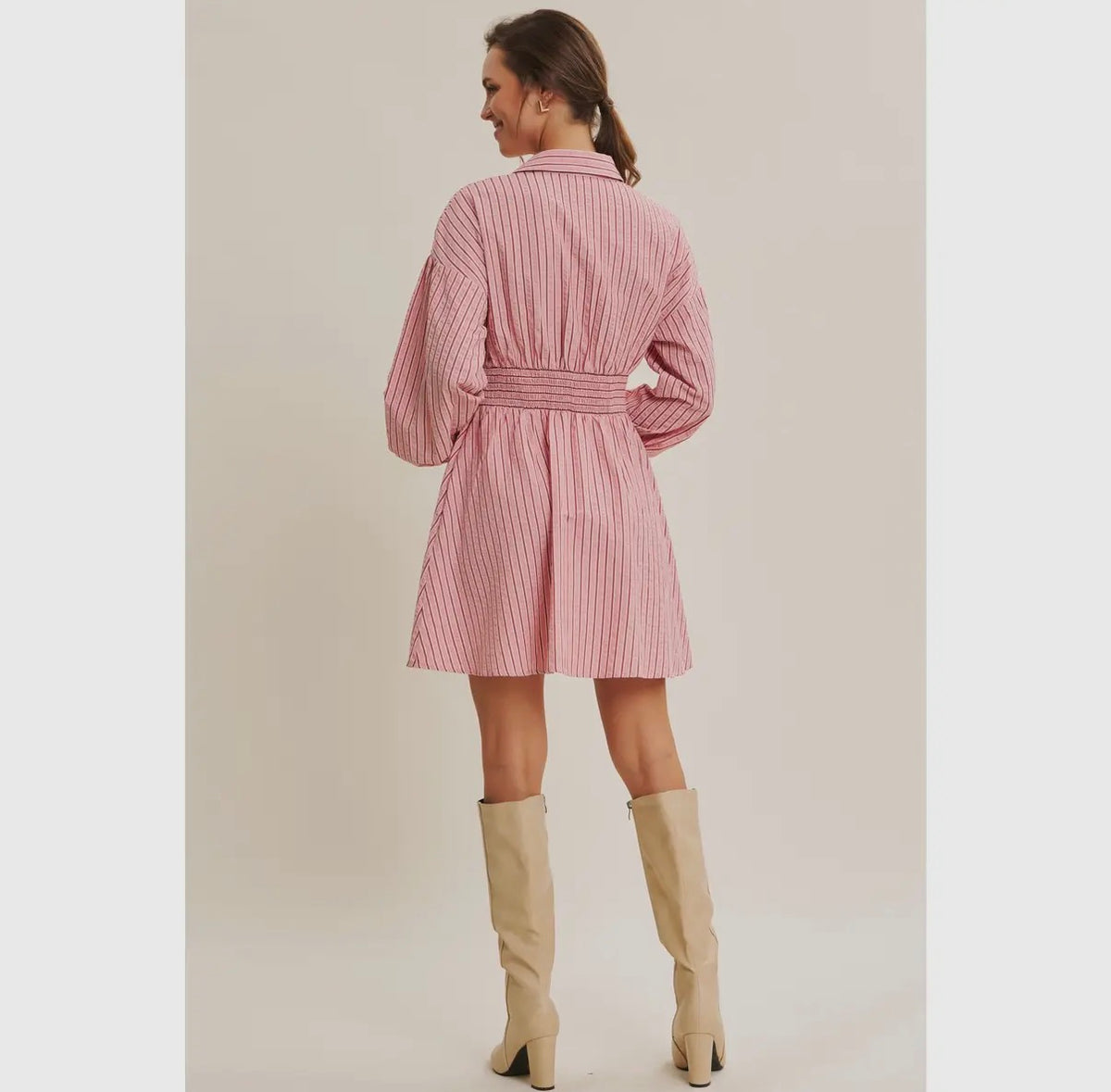 Pink Parade Shirtdress