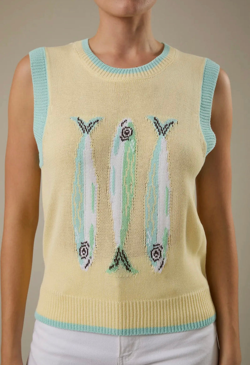 Lightweight Fish Knit Top