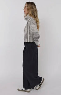 Snowfall Stripe Turtleneck