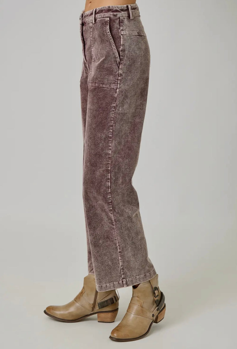 Dusty Chocolate Cord Flares