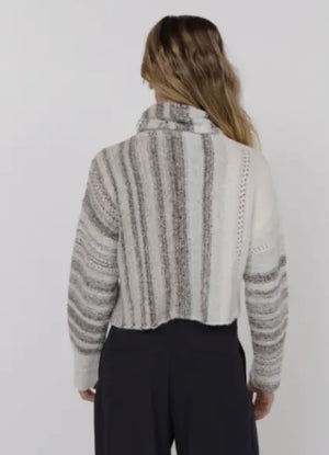 Snowfall Stripe Turtleneck
