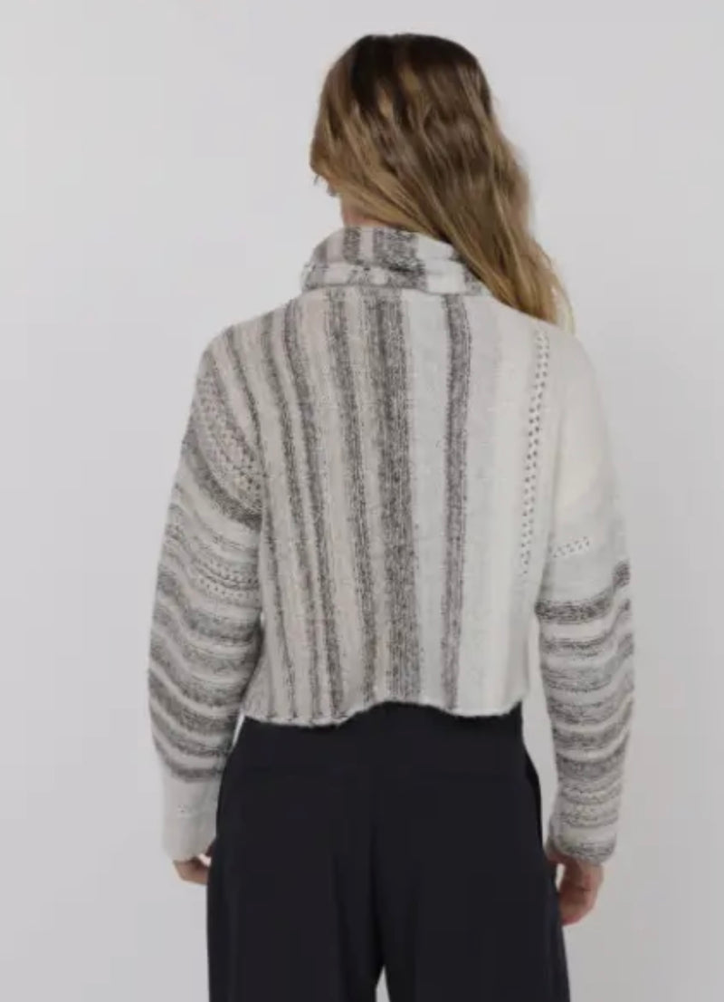 Snowfall Stripe Turtleneck