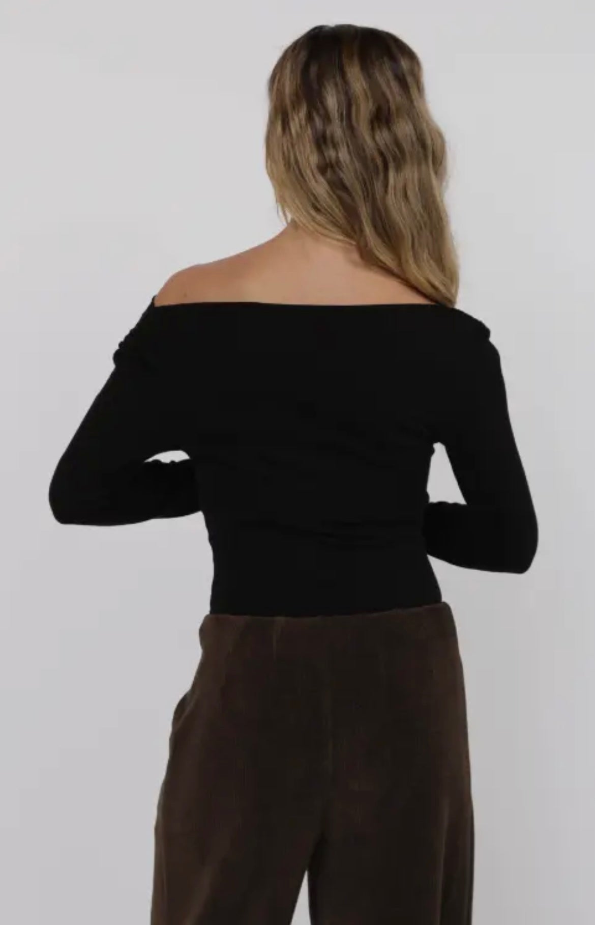 Cowl Neck Knit Bodysuit