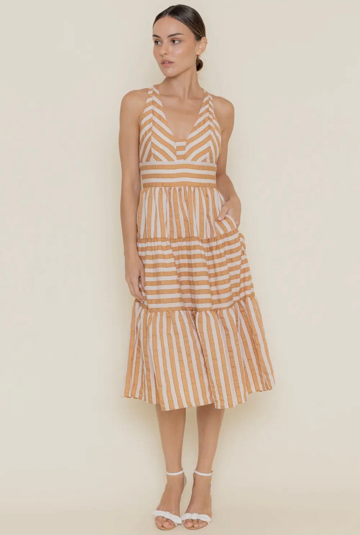 Maddie Stripe Midi
