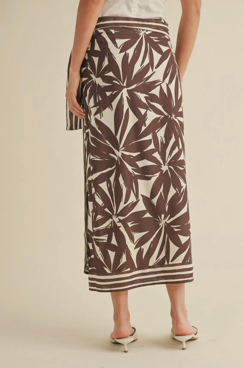 Tropic Tides Wrap Skirt