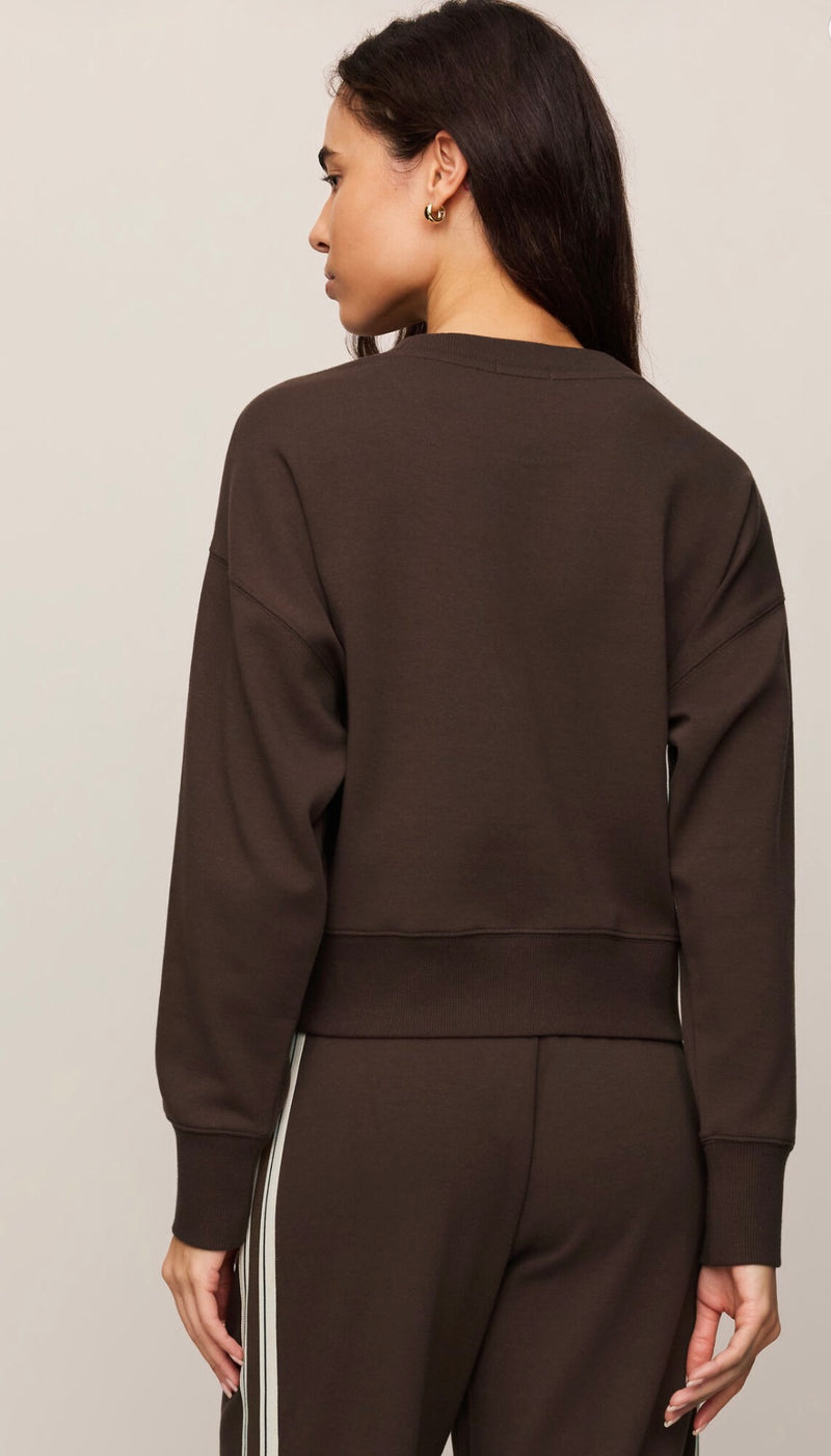 Comeback Sweatshirt-dark chocolate