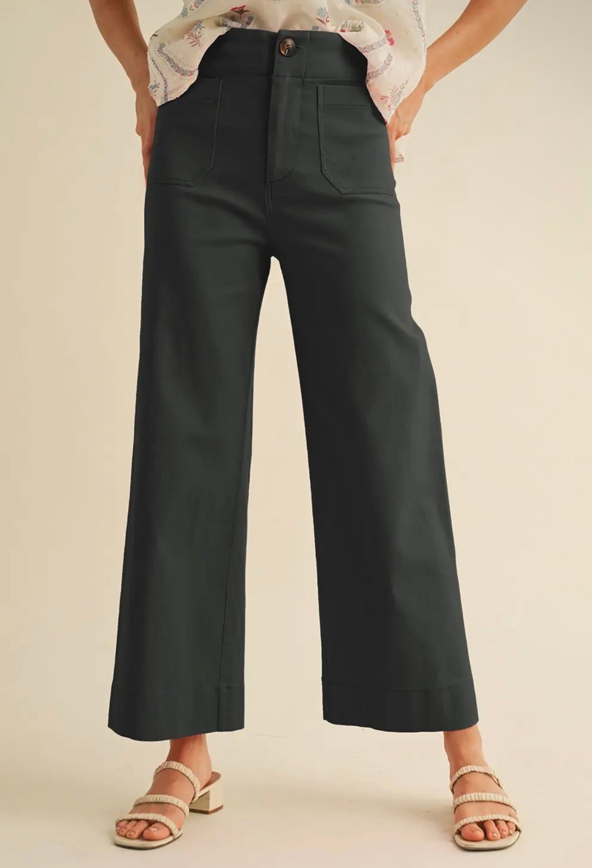 Everyday Wide Leg Pant – Black