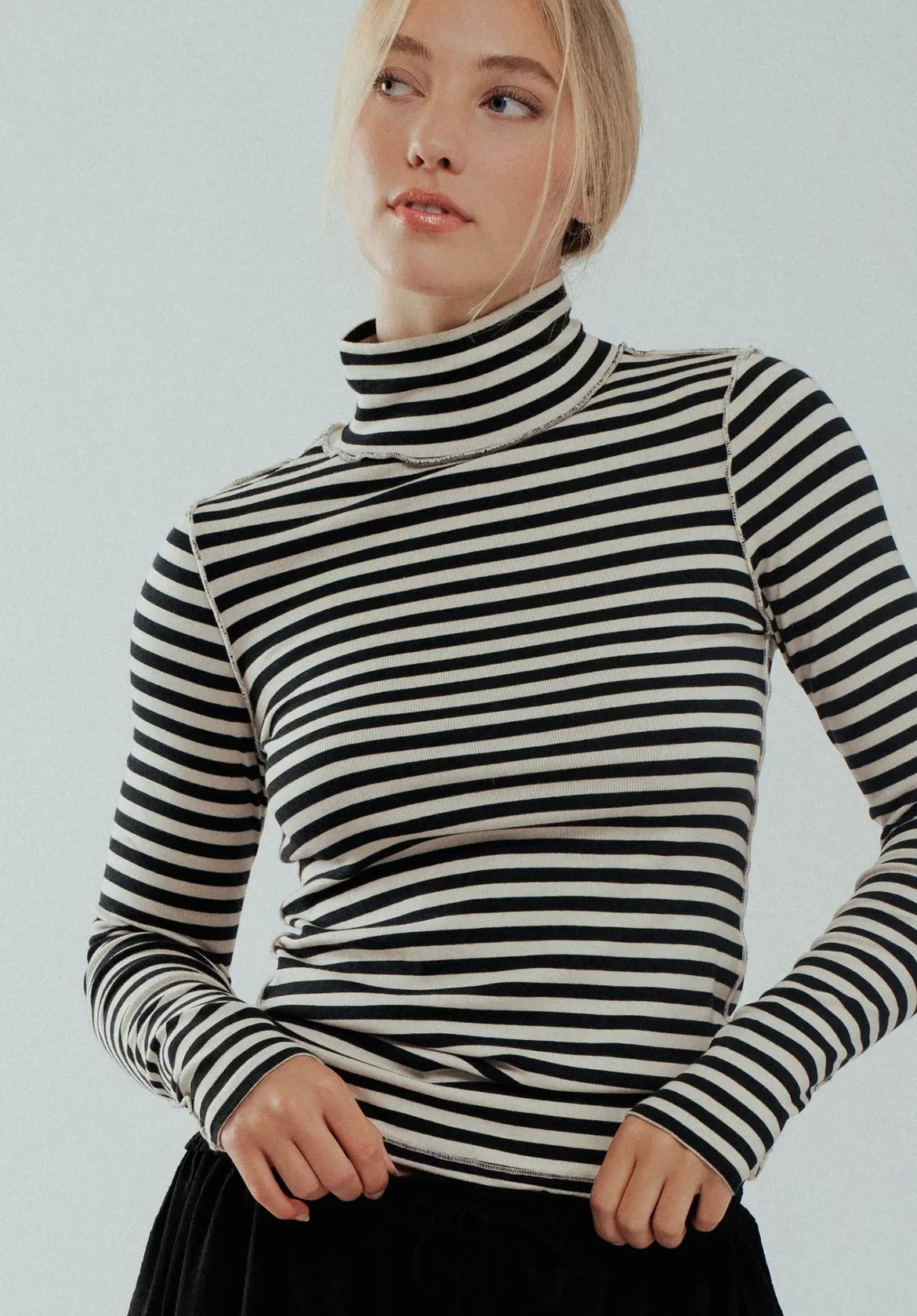 Stripes & Sass Turtleneck