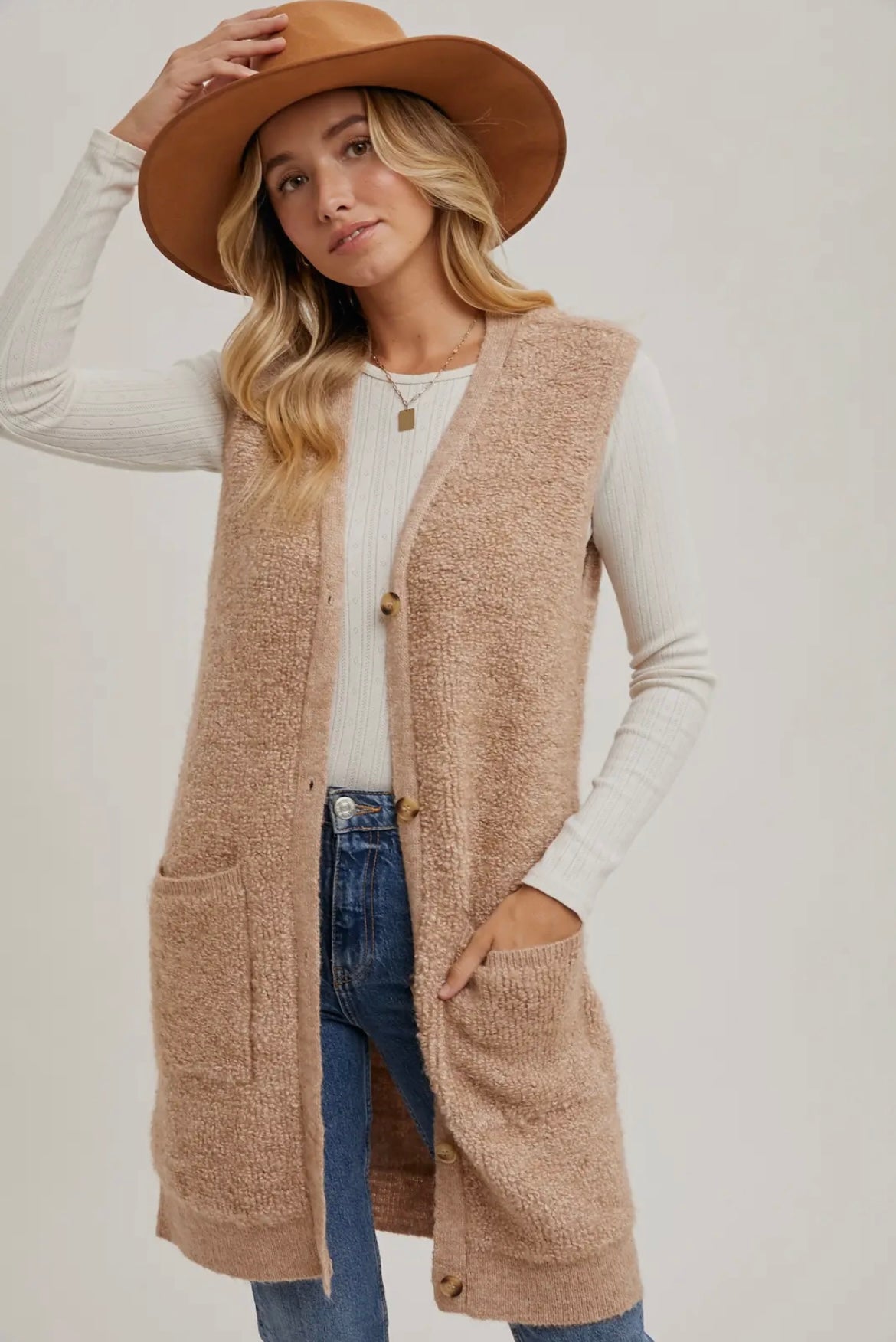 The Latte Stroll Sweater Vest