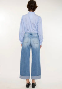 Weekend Cuff Wide-Leg Jeans