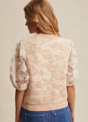 Lace Bloom Knit Topping