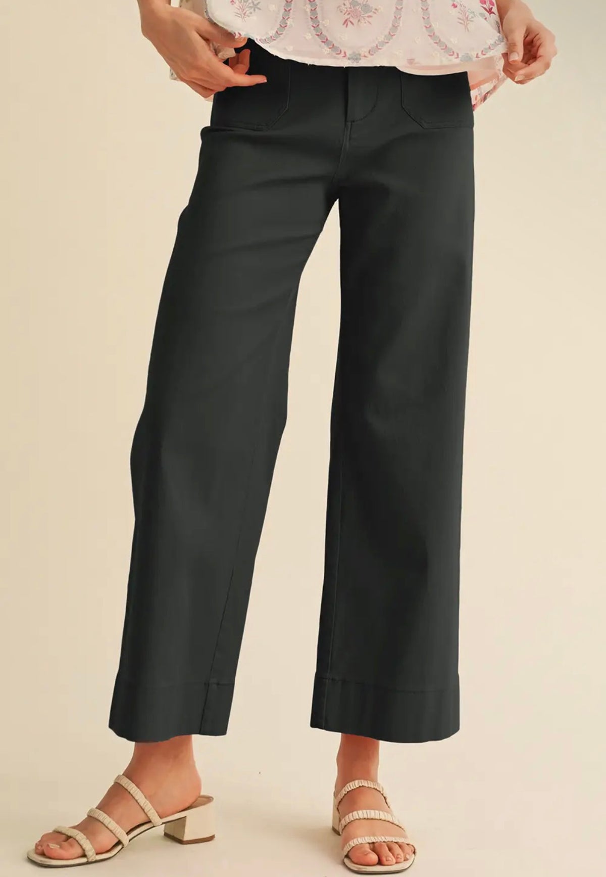 Everyday Wide Leg Pant – Black