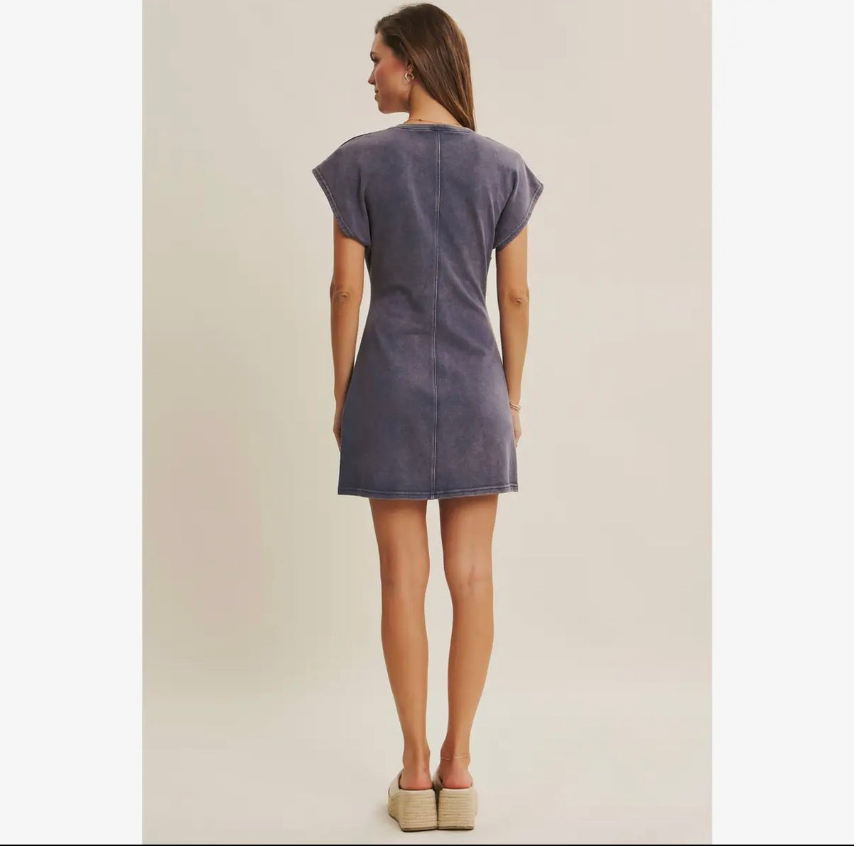 The Soft Slate Knot Dress