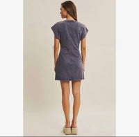 The Soft Slate Knot Dress