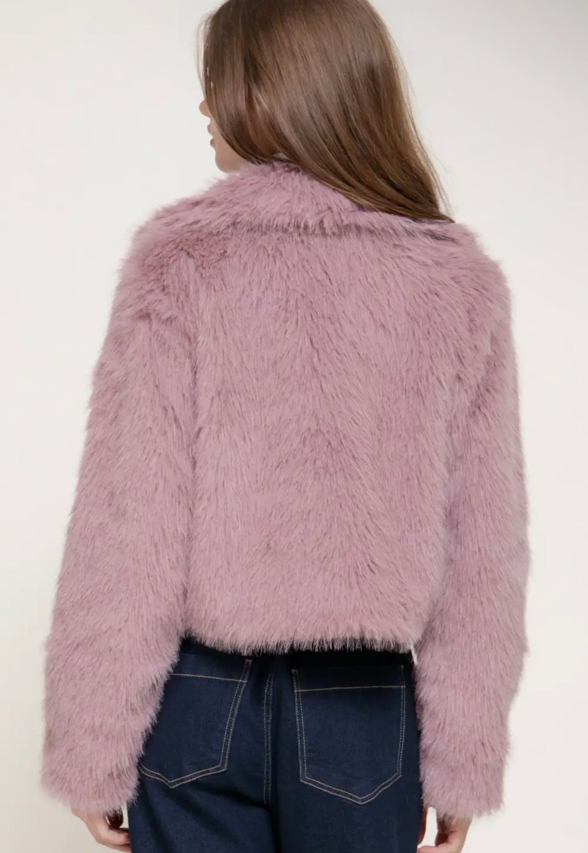 Blushing Faux Fur Jacket