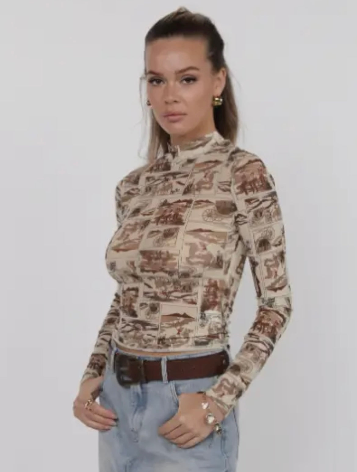 Rustic Rodeo Mesh Top