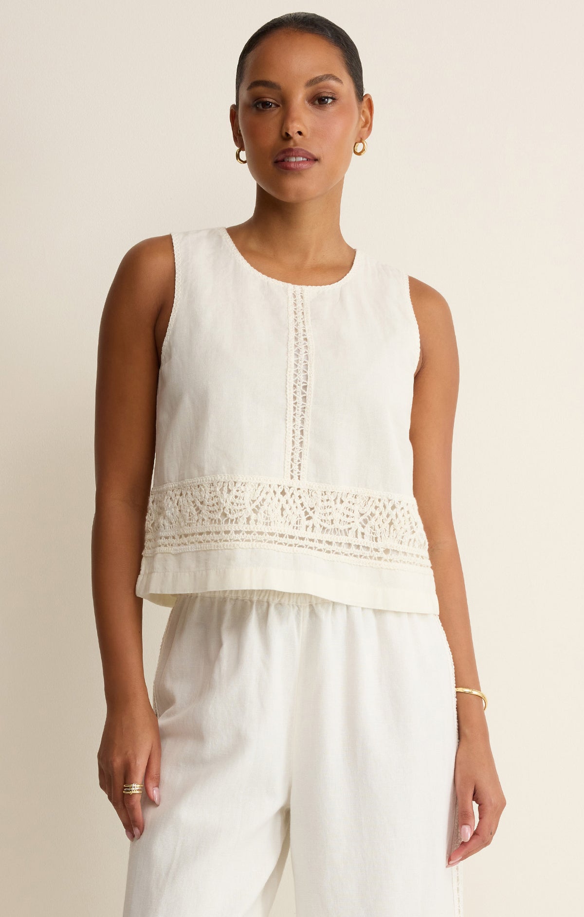 Sloan Embroidered  Top Tank