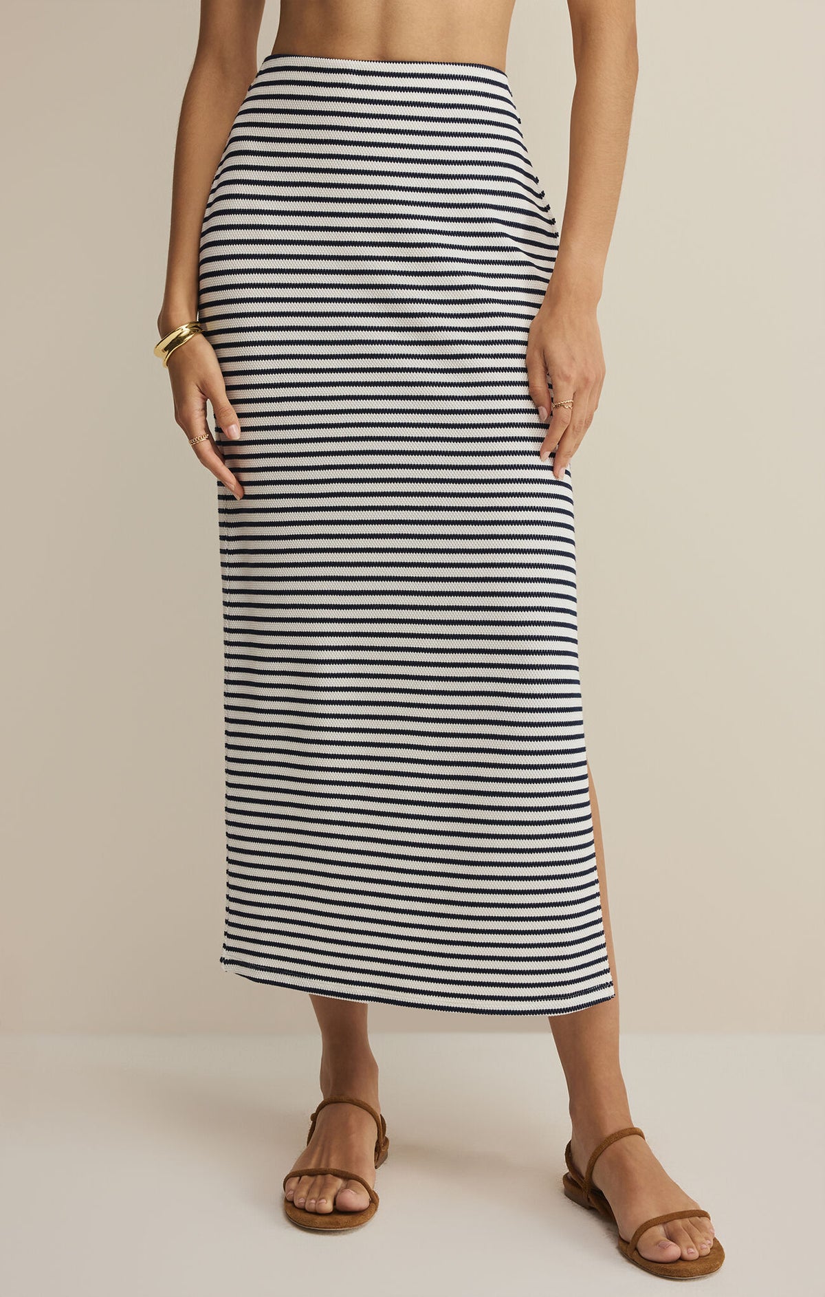 Ainslie Stripe Midi Skirt