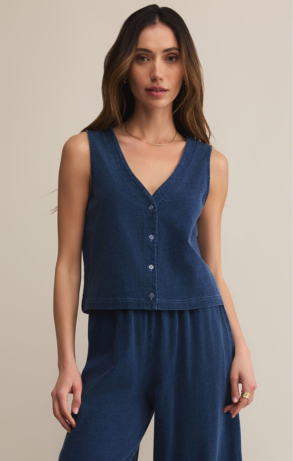 Solace Jersey Denim Top