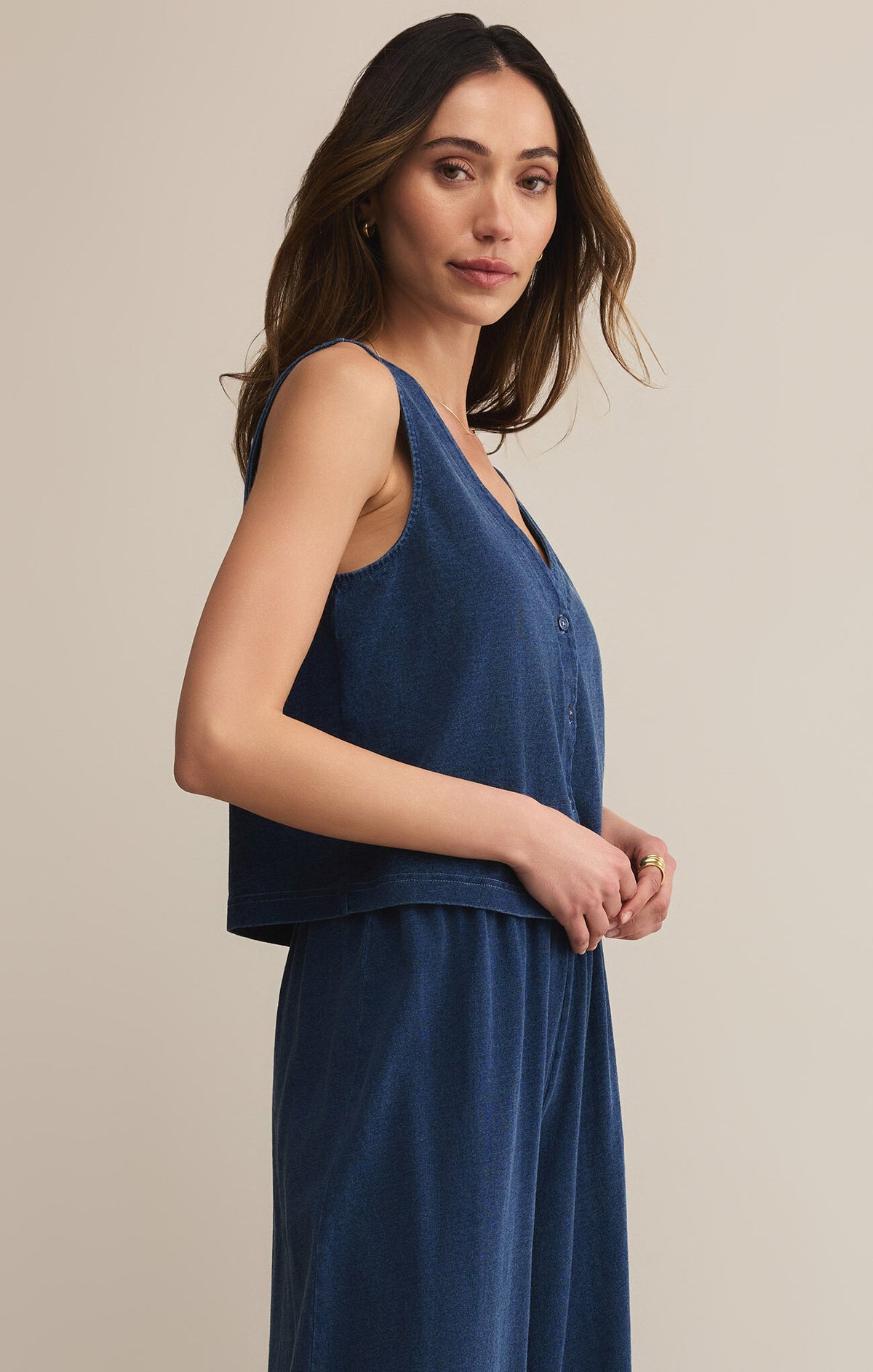 Solace Jersey Denim Top