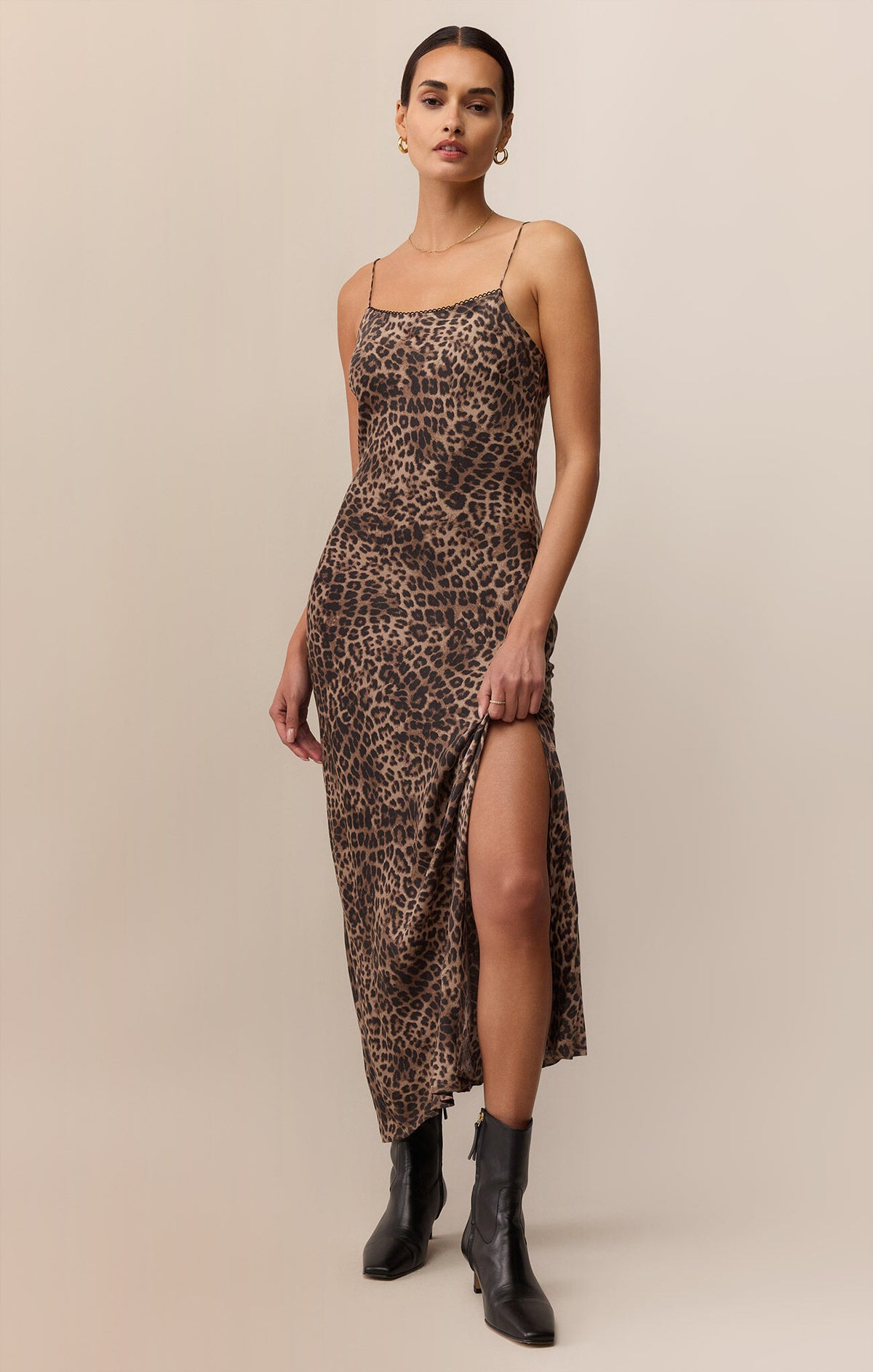 Cielo Leopard Midi Dress