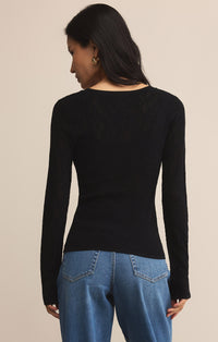 Tibi Scoop Mesh Sweater