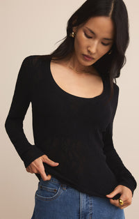 Tibi Scoop Mesh Sweater