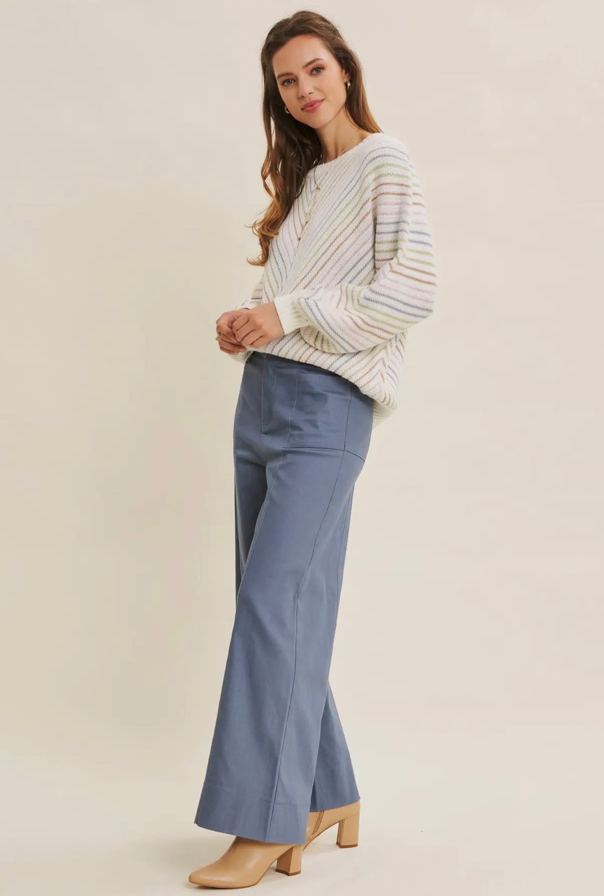 Blue Haze Wide Leg Pant