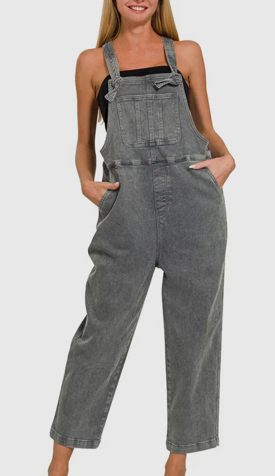 Ash Knot Relaxed Overalls