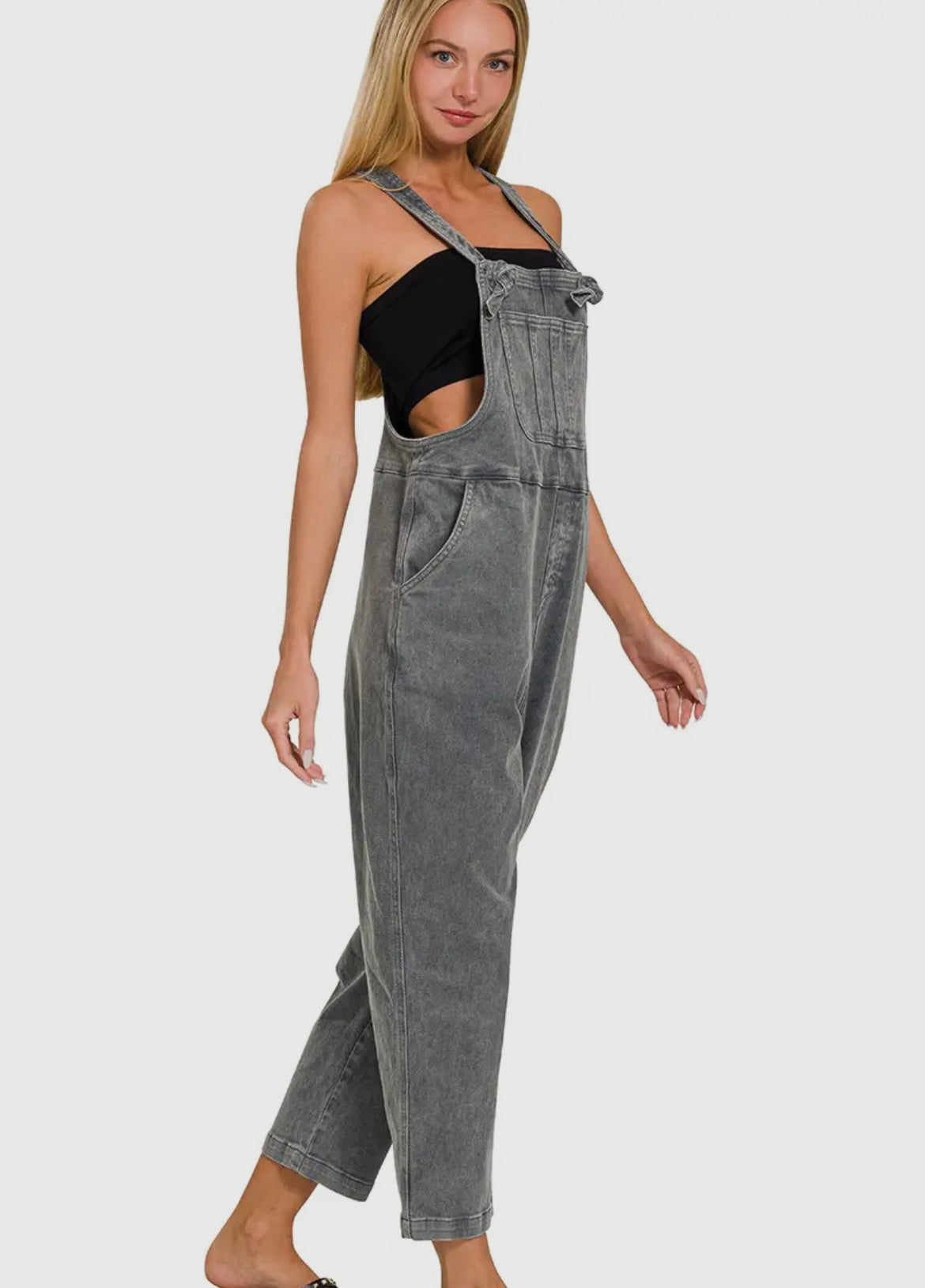 Ash Knot Relaxed Overalls