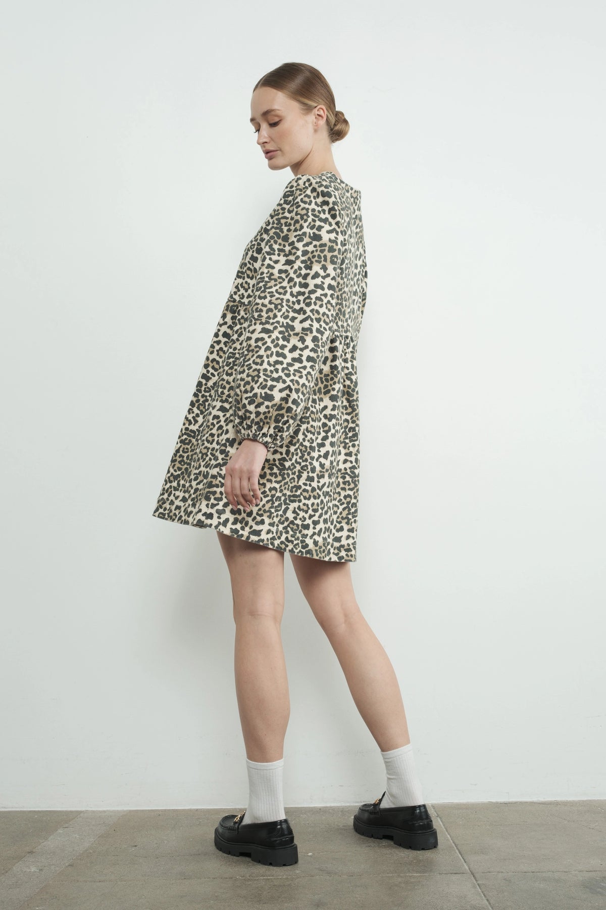 Leopard Print Bow Dress