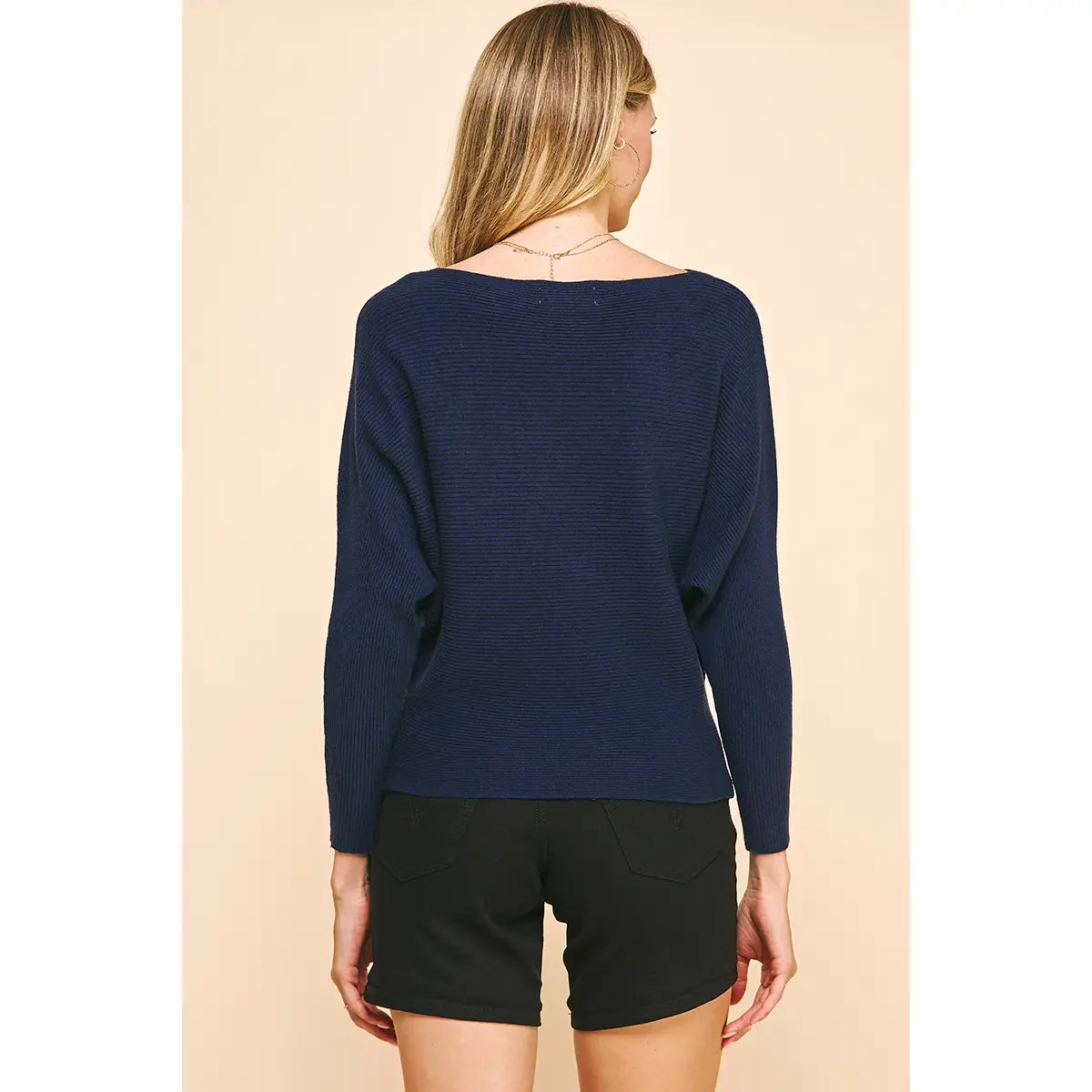 Dolman Sleeve Sweater - Deep Navy