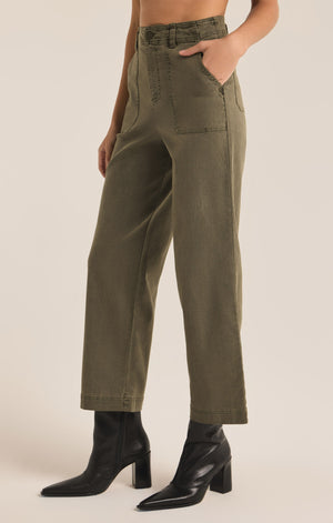 Grape Leaf Bobbi Washed Pant