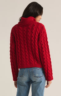 Tied To You Sweater-Haute Red